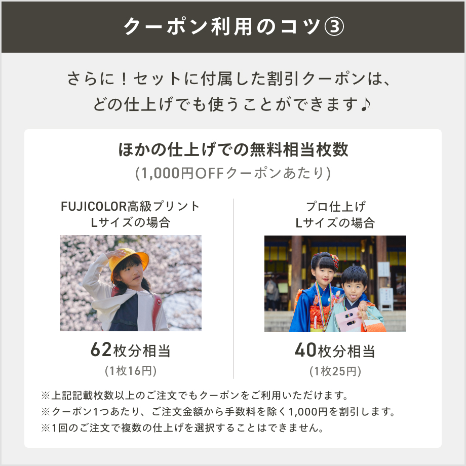 リネンアルバム＆写真プリント2,000円分OFFクーポンセット｜写真