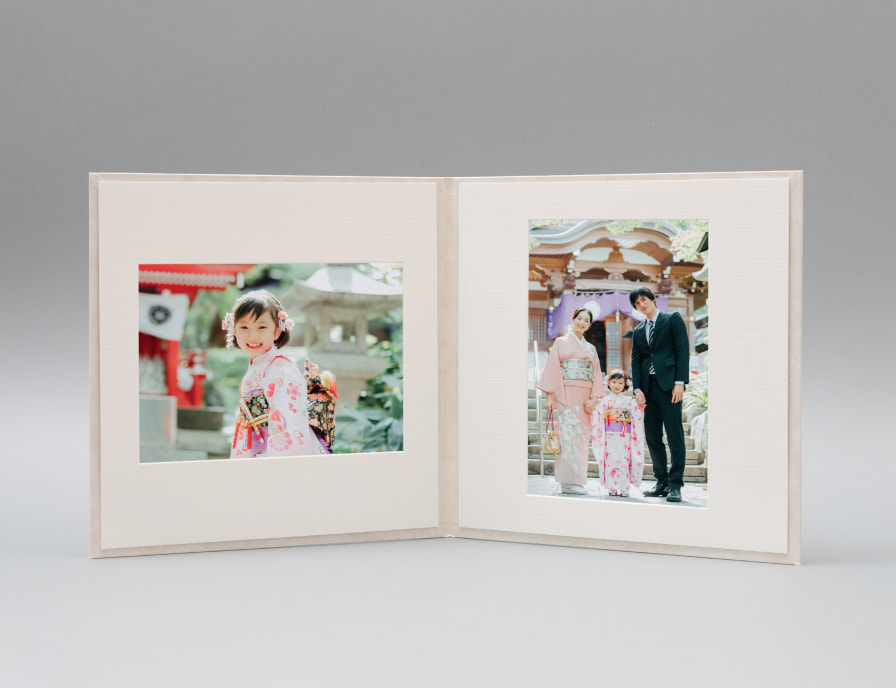 2Lサイズ】スクウェア写真台紙 2Lサイズ2面｜写真の整理・収納は