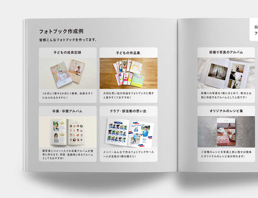 サンプルフォトブック｜写真の整理・収納はしまうまプリントで